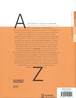 Back cover of Performance Research: Volume 11 Issue 3 - A Lexicon Back cover of Performance Research: Volume 11 Issue 3 - A Lexicon