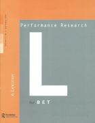 Front Cover of Performance Research: Volume 11 Issue 3 - A Lexicon