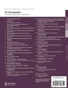 Back cover of Performance Research: Volume 18 Issue 3 - On Scenography