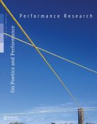 Front Cover of Performance Research: Volume 20 Issue 1 - On Poetics and Performance