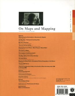 Back cover of Performance Research: Volume 6 Issue 2 - On Maps & Mapping