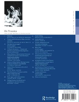 Back cover of Performance Research: Volume 16 Issue 1 - On Trauma