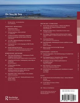 Back cover of Performance Research: Volume 21 Issue 2 - On Sea/At Sea 